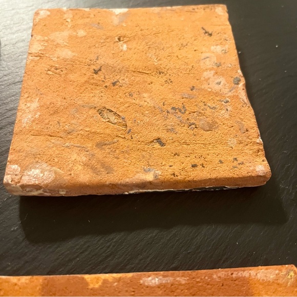 Mexican Hand Painted Terra-Cotta Talavera Vintage Tiles Set of 4 - Picture 13 of 16